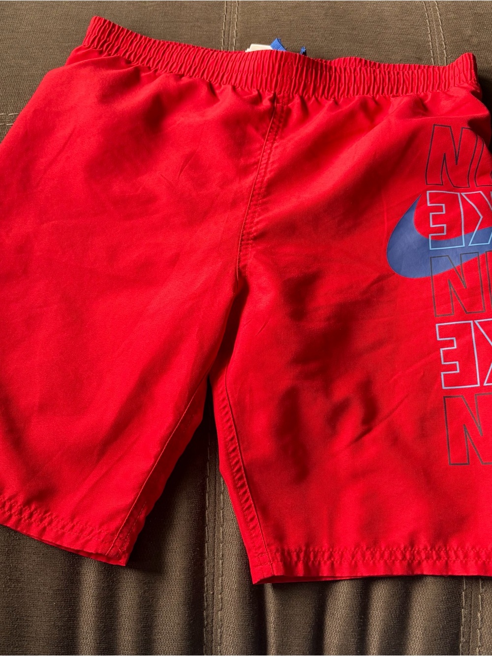 Nike Red Swim Shorts boys youth size large